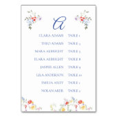 Numéro De Table Bright Floral Border Alphabetic Seating Charts     (Par défaut)