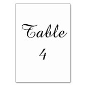 Numéro De Table Bronze anniversaire traditionnel mariage 19 ans (Dos)