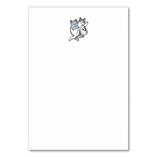 Numéro De Table Brosse à lait - Chats à couchage mignon (Dos)