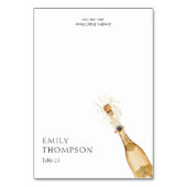 Numéro De Table Brunch and Bubbly Bridal Shower Place Cards (Par défaut)