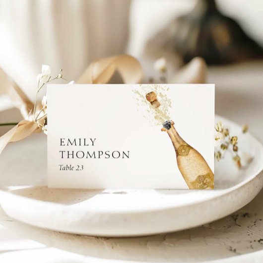 Numéro De Table Brunch and Bubbly Bridal Shower Place Cards
