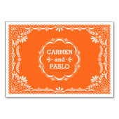 Numéro De Table Buffet de Mariage mexicain coloré Picado (Dos)