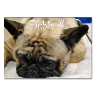 Numéro De Table Bulldogs français
