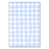 Numéro de table Bun en gingham carreauté bleu au f (Dos)