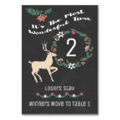 Numéro De Table Bunco Christmas Reindee - Table Two (Dos)