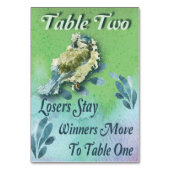 Numéro De Table Bunco d'oiseaux de printemps Table deux aquarelle (Par défaut)