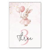 Numéro De Table Bunny Pastel rose Anniversaire (Par défaut)