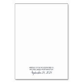 Numéro De Table Burgundy Blush Marine Marsala Mariage Insertion Ca (Dos)