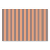 Numéro De Table Burnt Orange Stripes Retro Style Personnaliser Cec (Dos)