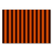 Numéro De Table Burnt Orange Stripes Retro Style Personnaliser Cec (Devant)