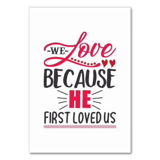 Numéro De Table Cadeau Couple Nous Aimons Parce Qu'Il Nous A D'Abo (Par défaut)