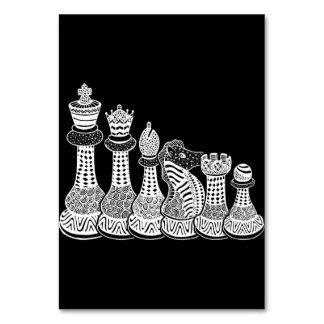 Numéro De Table Cadeau d'échecs | J'Aime Vraiment Les Pièces D'Éch