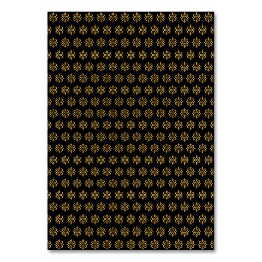 Numéro De Table Cadre baroque Royal Black and Gold Ornamental (Dos)