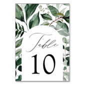 Numéro De Table Cadre de mariage à verdure abondante (Par défaut)