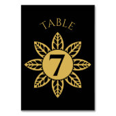 Numéro De Table Cadre élégant inspiré par les bijoux et mariage de (Par défaut)