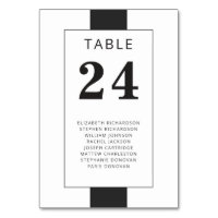 Cadre géométrique noir et blanc minimal avec noms
