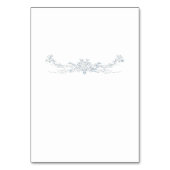 Numéro De Table Cadre Mariage bleu vintage (Dos)