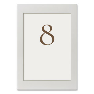 Numéro De Table Cadre simple