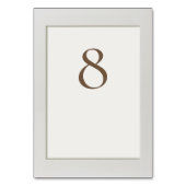 Numéro De Table Cadre simple (Dos)