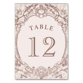 Numéro De Table Cadre Vintage classique (Par défaut)