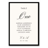 Numéro De Table Calligraphie classique Vieux argent (Par défaut)