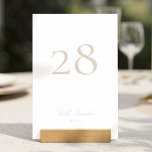 Numéro De Table Calligraphie formelle classique Mariage rose<br><div class="desc">Ce design fait partie d'une collection; s'il vous plaît contactez-moi si vous avez besoin d'aide pour trouver des designs ou des produits correspondants; également disponible en couleurs alternatives</div>