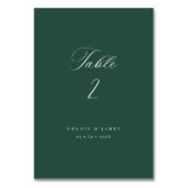 Numéro De Table Calligraphie Numéros de tableau Décor de réception (Dos)