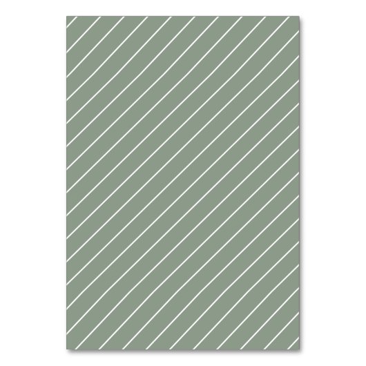 Numéro De Table Calligraphie simple moderne vert sauge (Dos)