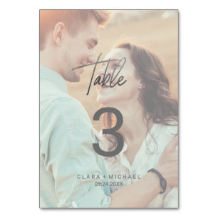 Numéro De Table Calligraphie Whimsical Silver Numéro de la table p