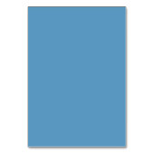 Numéro De Table Calm Blue Minimalist Wedding Table Card (Dos)