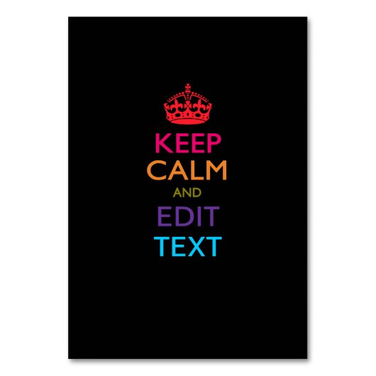 Numéro De Table CALME DE CONSERVATION PERSONNALISÉ ET Éditer le te (Par défaut)