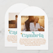 Numéro de table Cambria (Devant / Derrière)