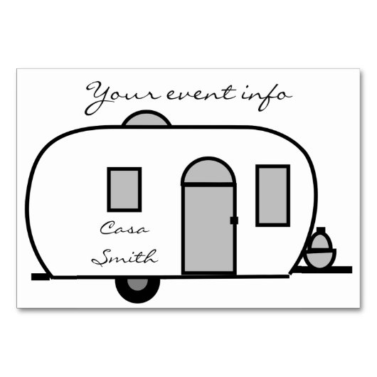 Numéro De Table Camion de voyage arrondi Thunder_Cove (Devant)