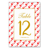 Numéro De Table CANADA Banquet Célébration Mariage (Dos)