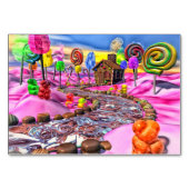 Numéro De Table Candyland rose (Devant)