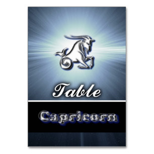 Numéro De Table Capricorne