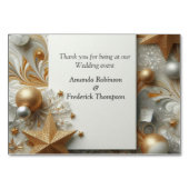 Numéro De Table Capturer Art Hiver Scène & Cristaux de neige et de (Dos)