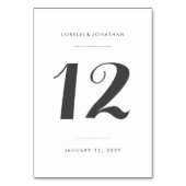 Numéro De Table Carolyna Mariage (Par défaut)