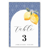 Numéro De Table Carrelage Bleu Méditerranéen Espagnol Mariage ital (Par défaut)