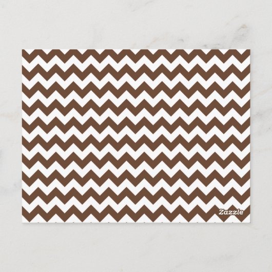 Numéro de table Carte Brown Orange Chevron Nom (Dos)