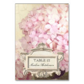 Numéro de table Carte de place Hydrangée rose pari (Par défaut)