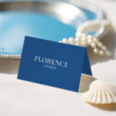 Numéro De Table Carton de Table de Mariage Élégant Classique Bleu