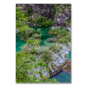 Numéro De Table Cascade de cascade du parc des lacs Plitvice (Dos)