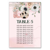Numéro De Table Casquette des bottes roses de cowgirl occidentale (Par défaut)