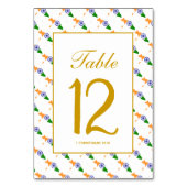 Numéro De Table Célébration de mariage Banquet INDIA (Dos)