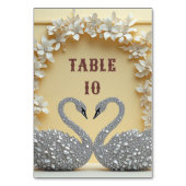 Numéro De Table Célébration de style Crystal Romance (Dos)
