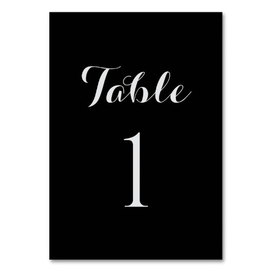 Numéro De Table Célébration du 50e anniversaire (Dos)