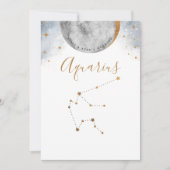 Numéro de table céleste, Constellation Aquarius (Devant)