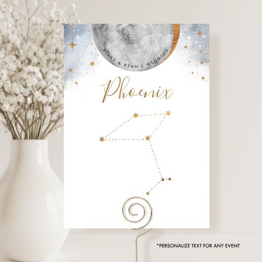 Numéro de Table Céleste, Constellation du Phénix