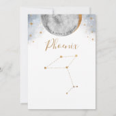 Numéro de Table Céleste, Constellation du Phénix (Dos)